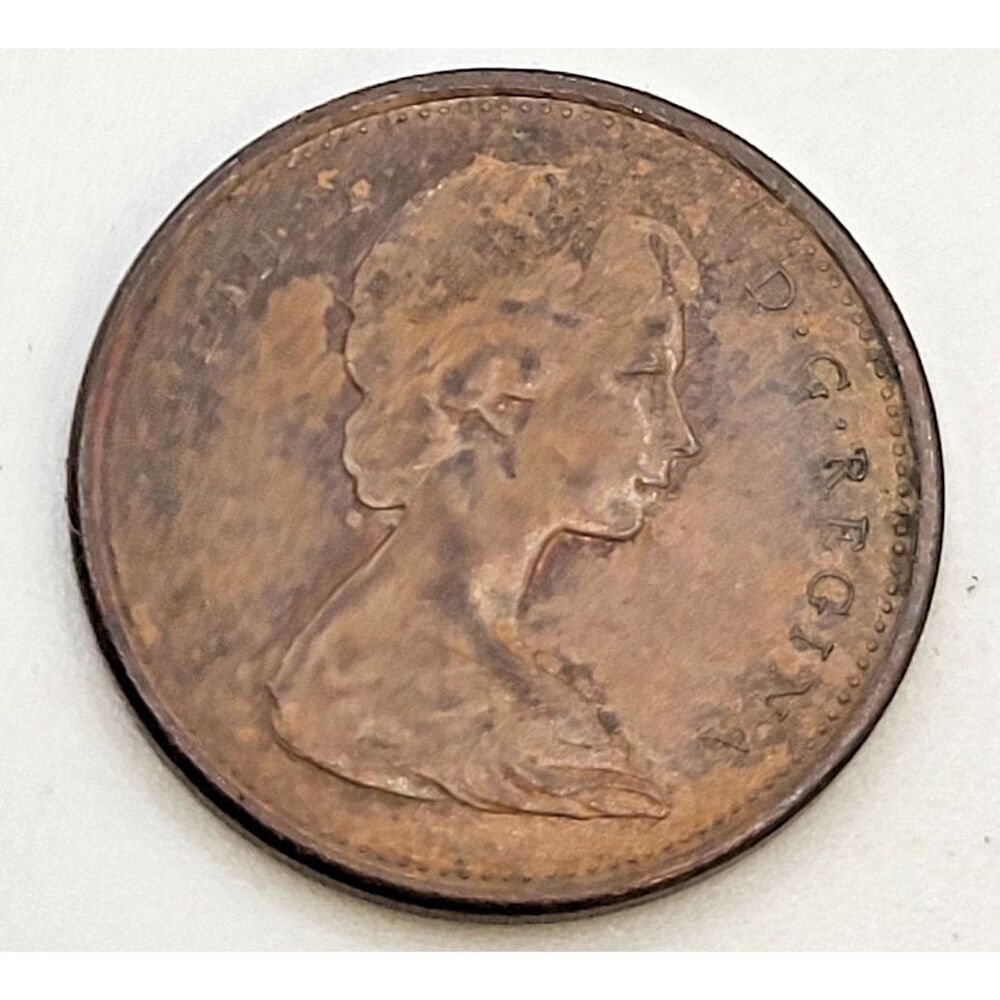 1867-1967 Canada 1 Cent Coin-Centennial Canadian Circulated Last Copper Penny